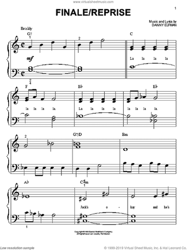 Finale/Reprise (from The Nightmare Before Christmas)