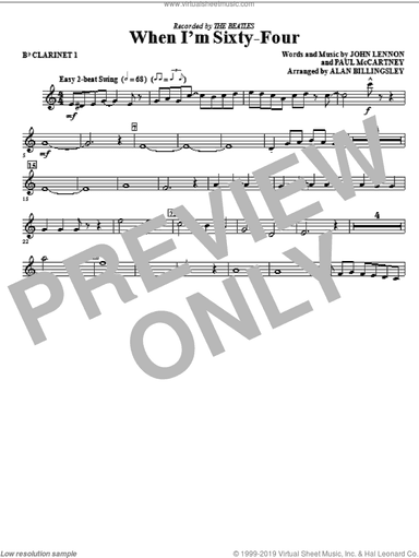 When I'm Sixty-Four (complete set of parts)