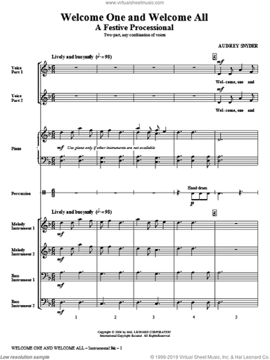 Welcome One And Welcome All - A Festive Processional