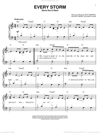 Every Storm (Runs Out Of Rain)