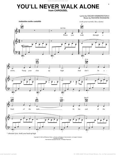 You'll Never Walk Alone (from Carousel)