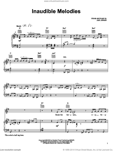 Inaudible Melodies