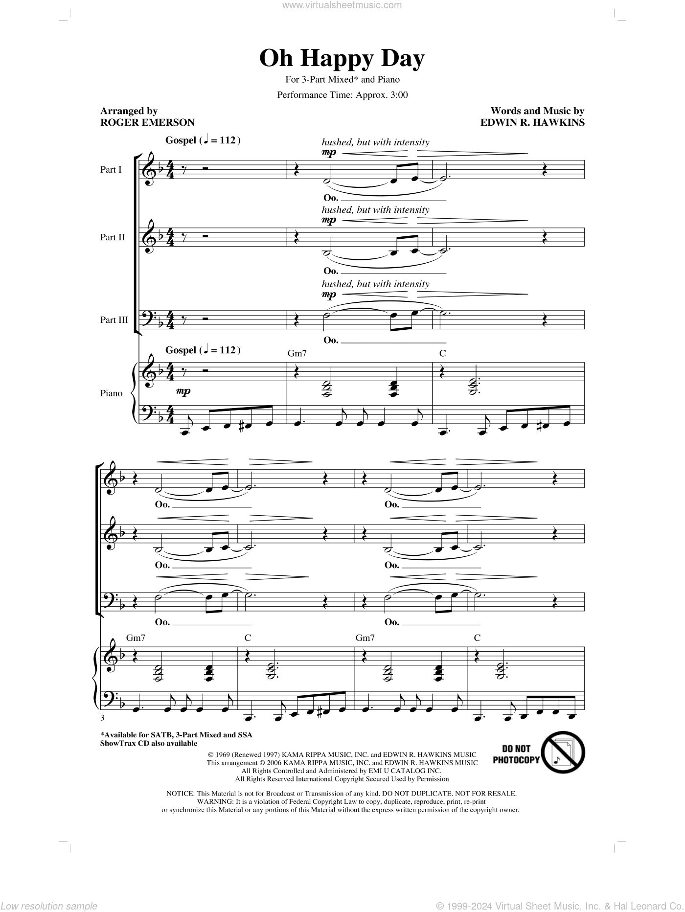 Oh Happy Day (arr. Roger Emerson)