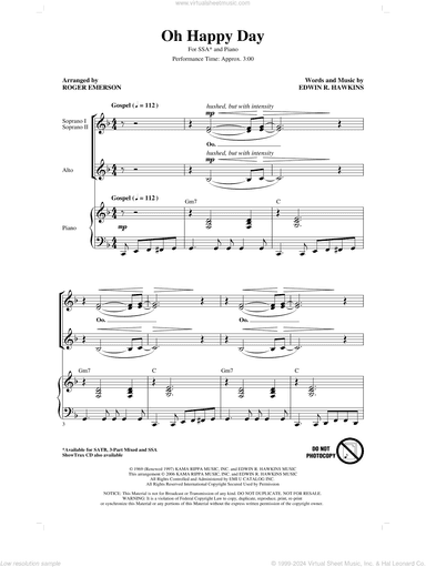 Oh Happy Day (arr. Roger Emerson)