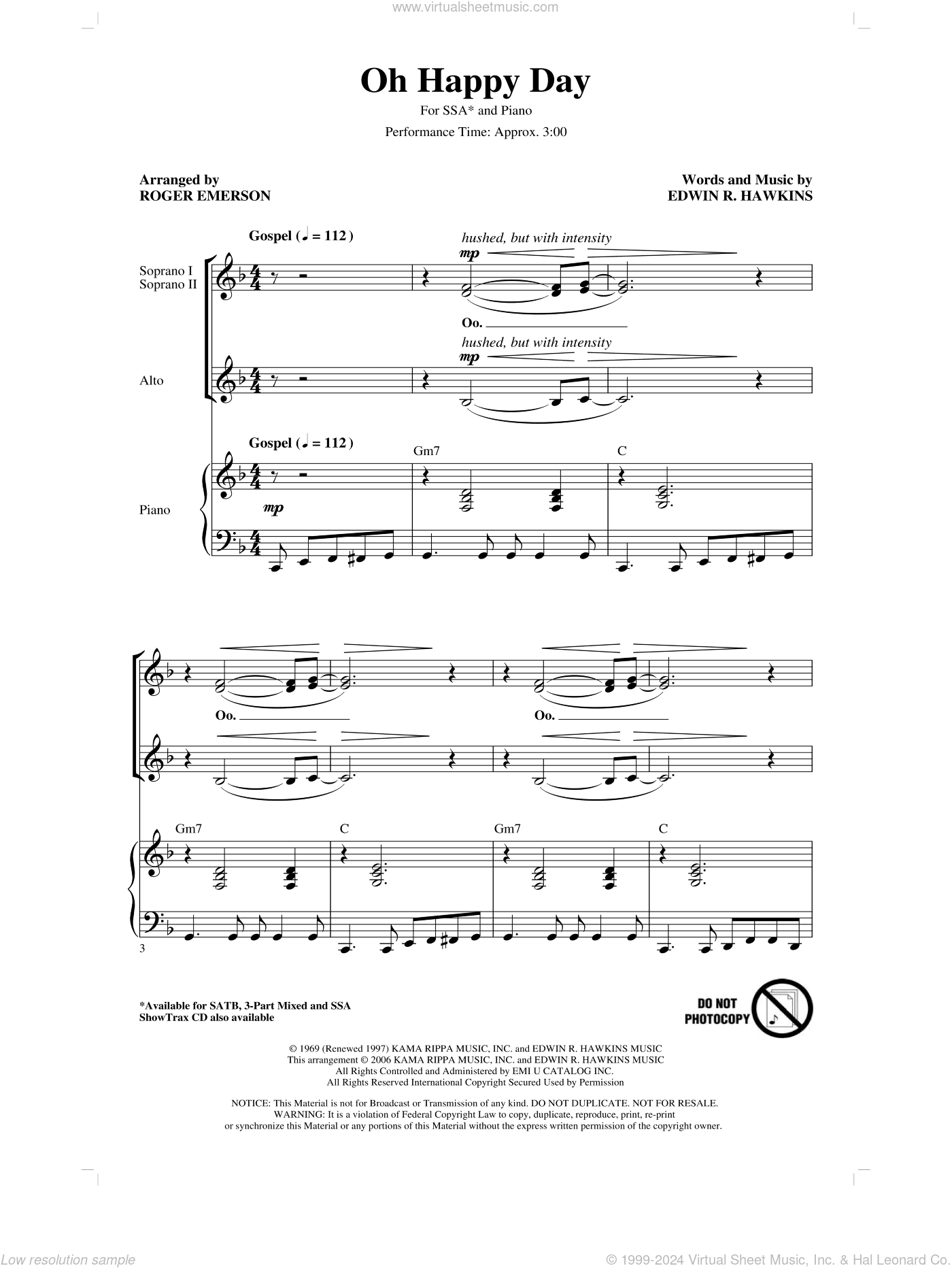 Oh Happy Day (arr. Roger Emerson)