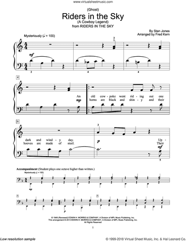 (Ghost) Riders In The Sky (A Cowboy Legend) (arr. Fred Kern)
