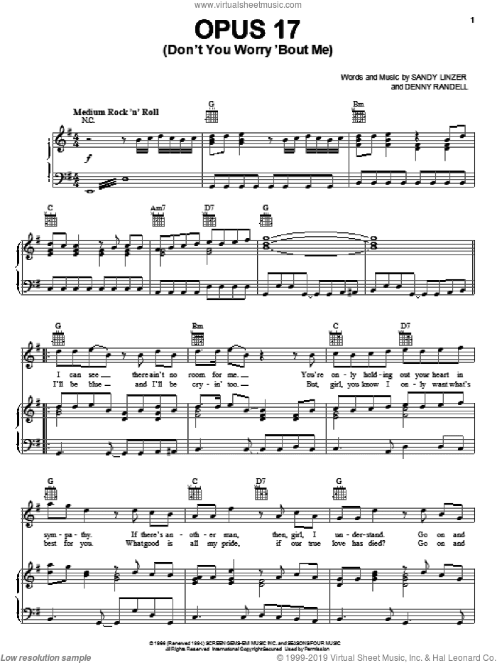 Opus 17 (Don't Worry 'Bout Me)