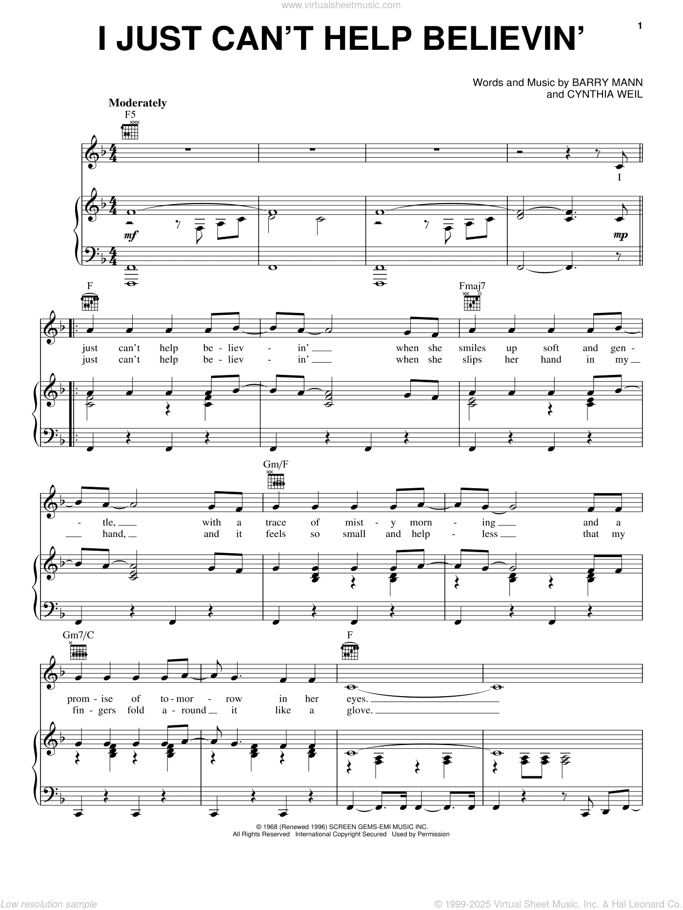 I Just Can't Help Believin'