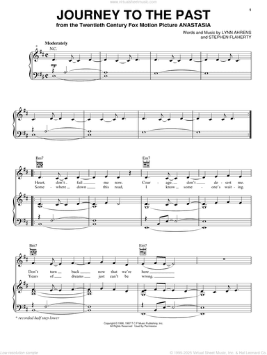 Journey To The Past (from Anastasia)