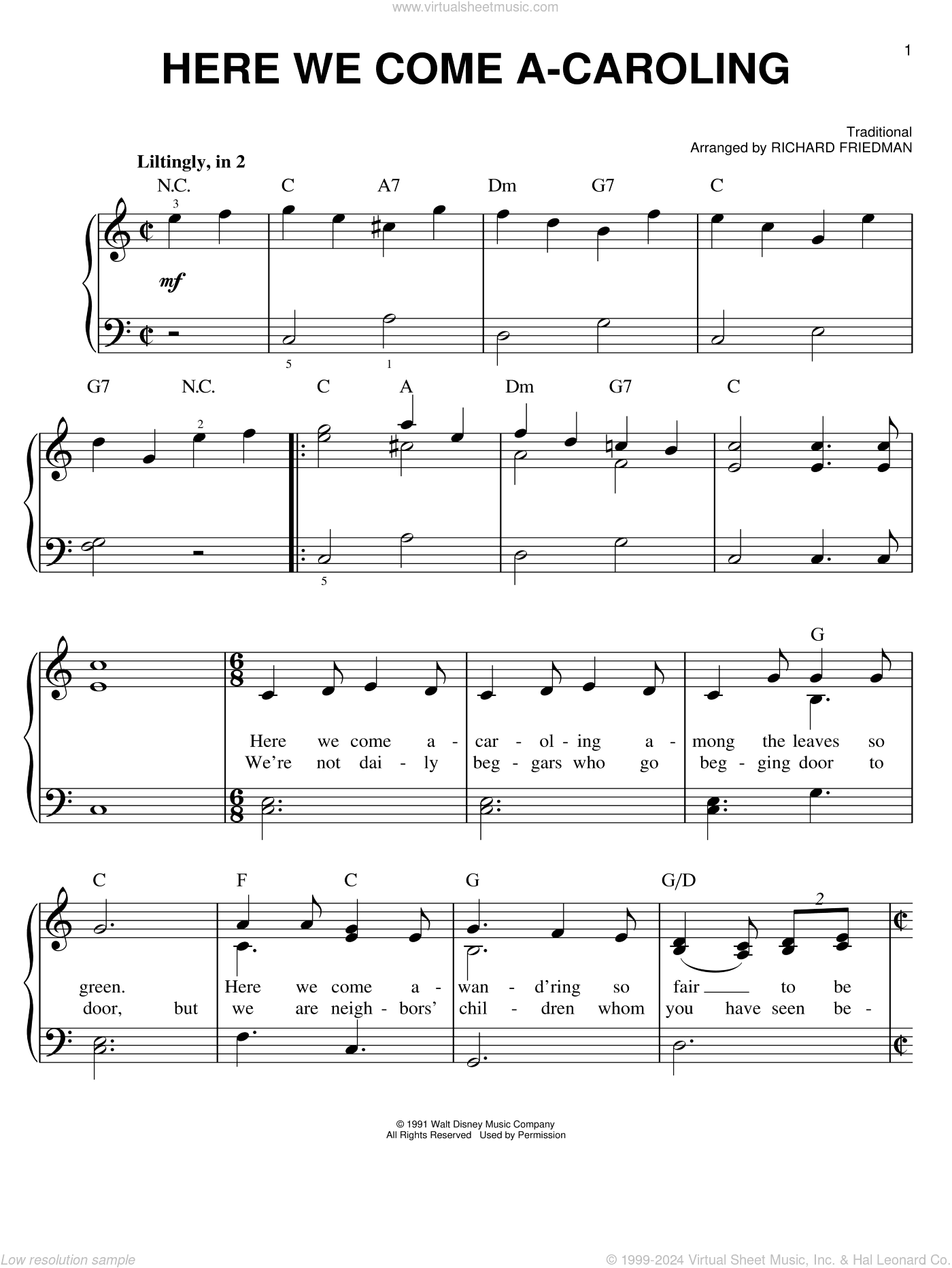 Here We Come A-Caroling