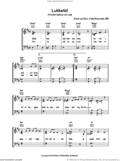 Lukketid