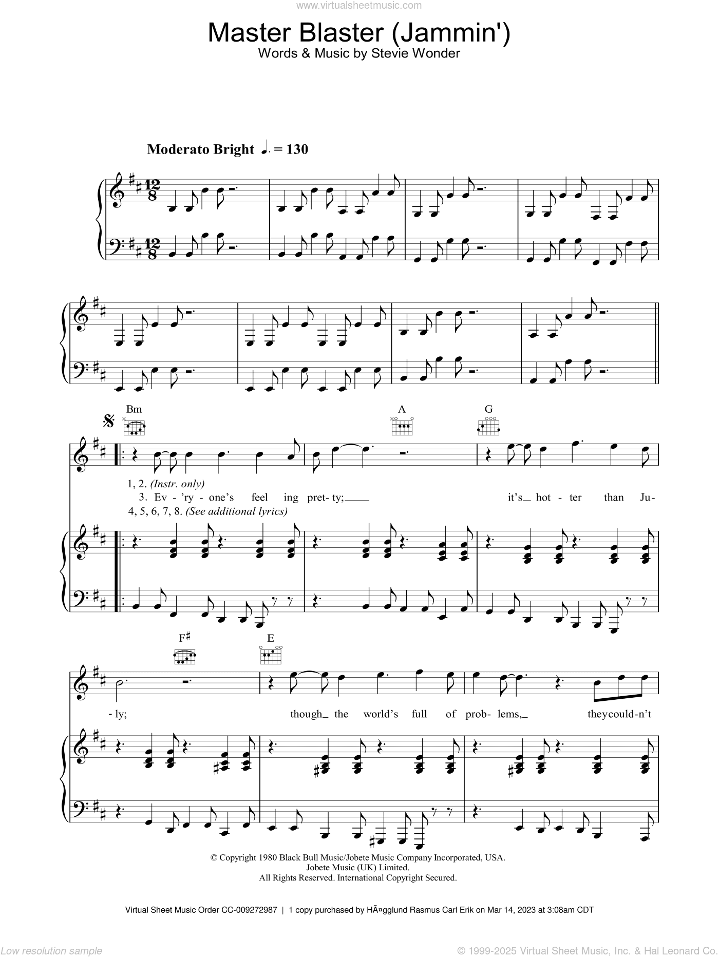 Master Blaster (Jammin')