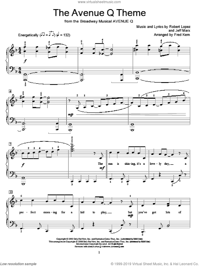 The Avenue Q Theme (from Avenue Q)