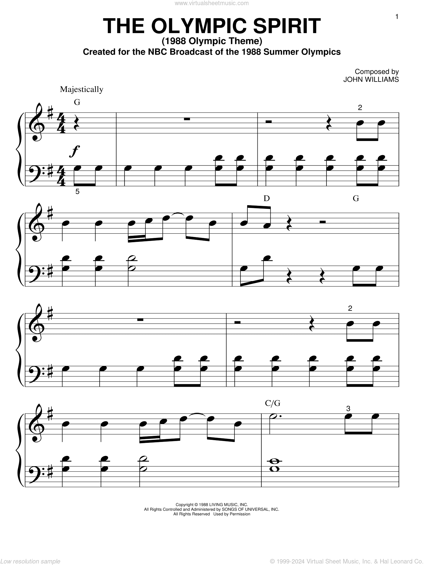 The Olympic Spirit (1988 Olympic Theme)