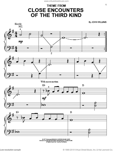 Theme From Close Encounters Of The Third Kind