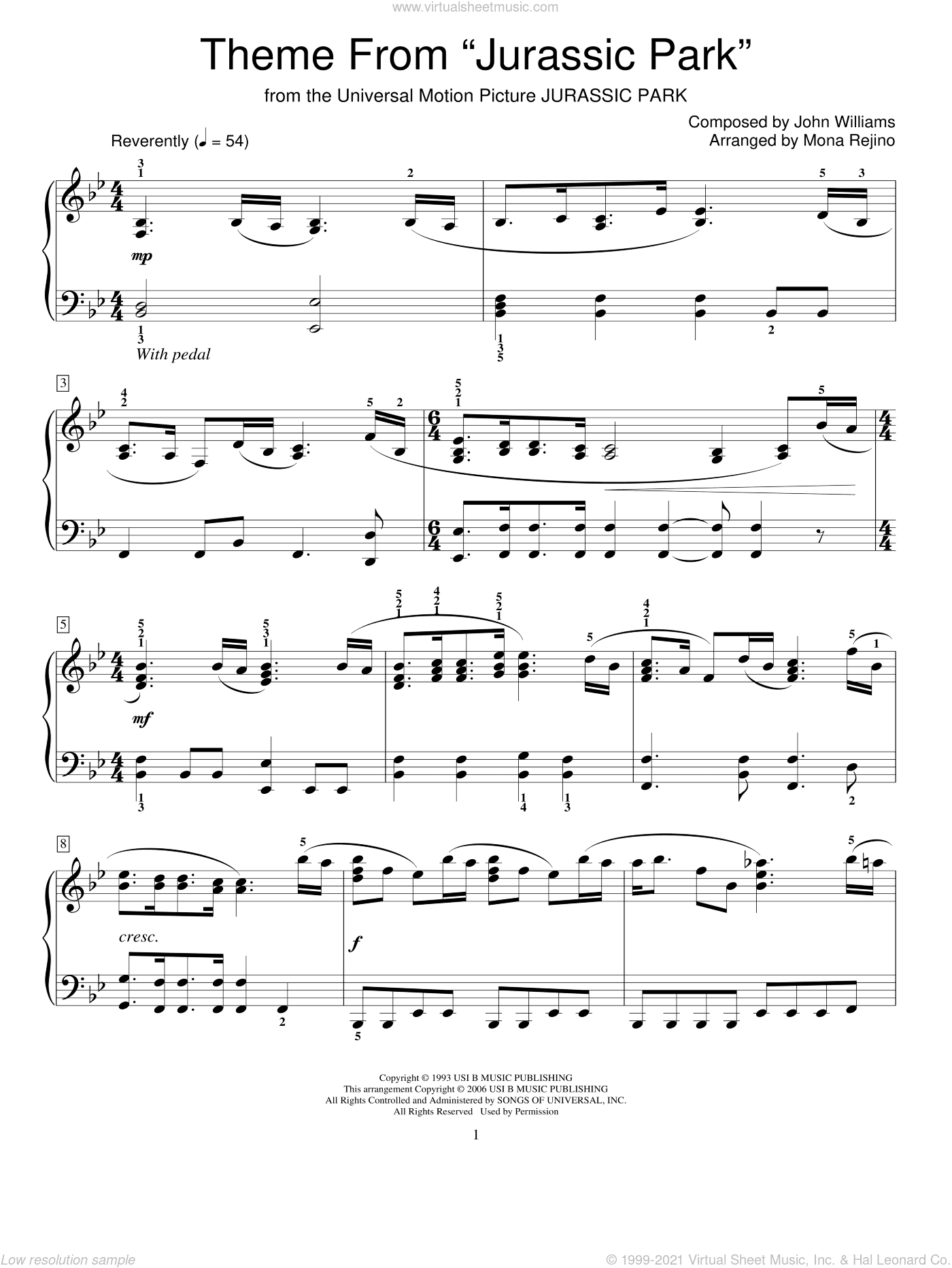 Theme From "Jurassic Park"