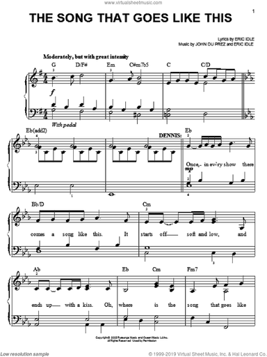 The Song That Goes Like This (from Monty Python's Spamalot)
