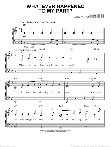 Whatever Happened To My Part? (from Monty Python's Spamalot)