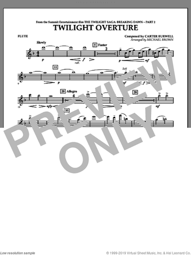 Twilight Overture (from The Twilight Saga: Breaking DawnA�Part 2)