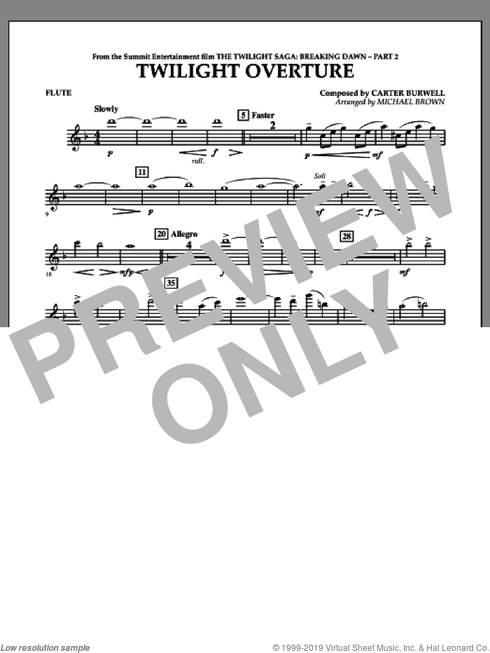 Twilight Overture (from The Twilight Saga: Breaking DawnA�Part 2)