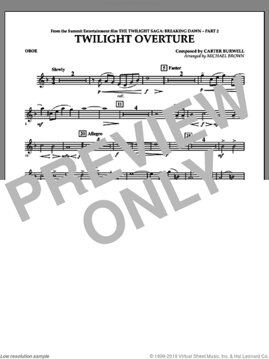 Twilight Overture (from The Twilight Saga: Breaking DawnA�Part 2)