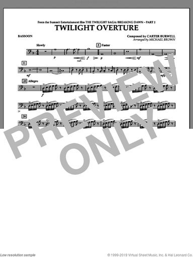 Twilight Overture (from The Twilight Saga: Breaking DawnA�Part 2)