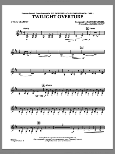 Twilight Overture (from The Twilight Saga: Breaking DawnA�Part 2)