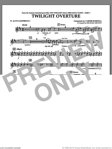 Twilight Overture (from The Twilight Saga: Breaking DawnA�Part 2)