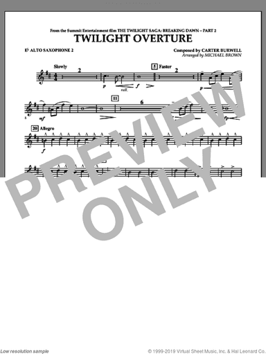 Twilight Overture (from The Twilight Saga: Breaking DawnA�Part 2)