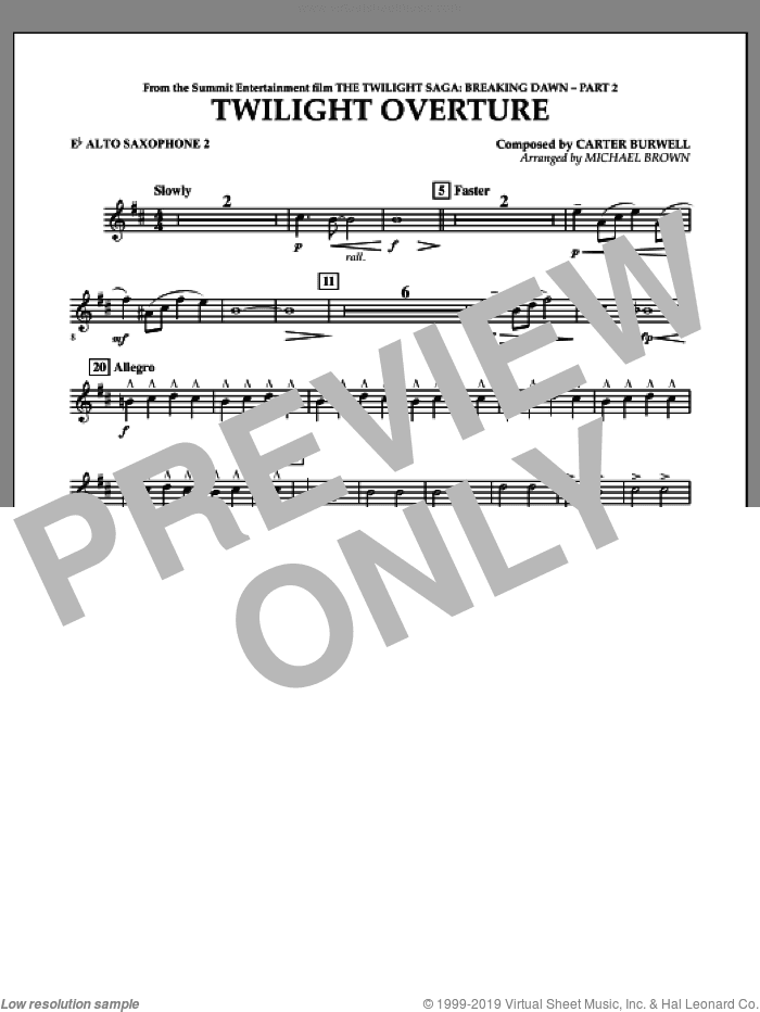 Twilight Overture (from The Twilight Saga: Breaking DawnA�Part 2)