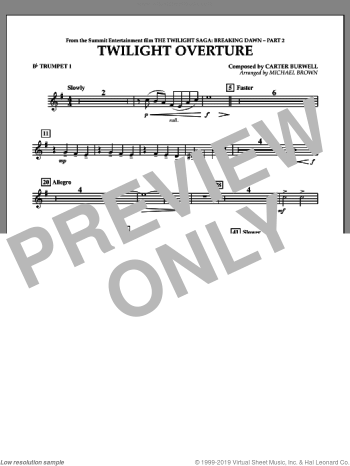 Twilight Overture (from The Twilight Saga: Breaking DawnA�Part 2)