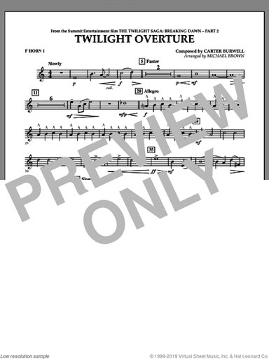 Twilight Overture (from The Twilight Saga: Breaking DawnA�Part 2)
