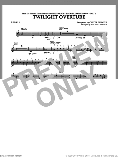 Twilight Overture (from The Twilight Saga: Breaking DawnA�Part 2)