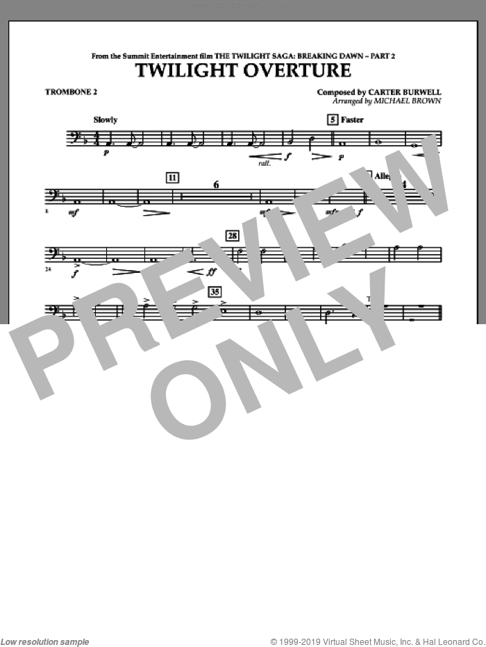 Twilight Overture (from The Twilight Saga: Breaking DawnA�Part 2)