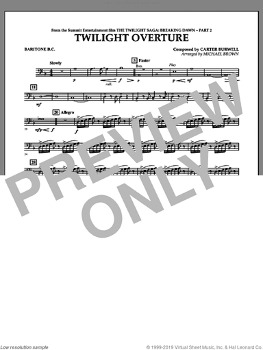 Twilight Overture (from The Twilight Saga: Breaking DawnA�Part 2)