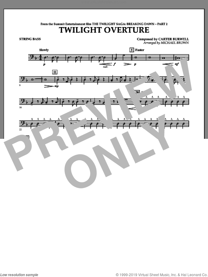 Twilight Overture (from The Twilight Saga: Breaking DawnA�Part 2)