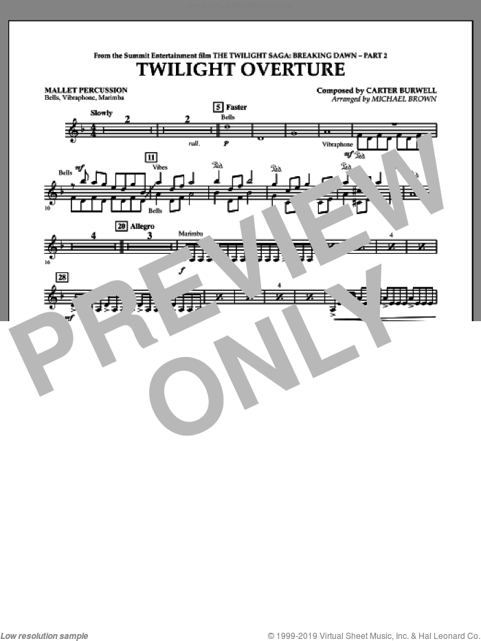 Twilight Overture (from The Twilight Saga: Breaking DawnA�Part 2)