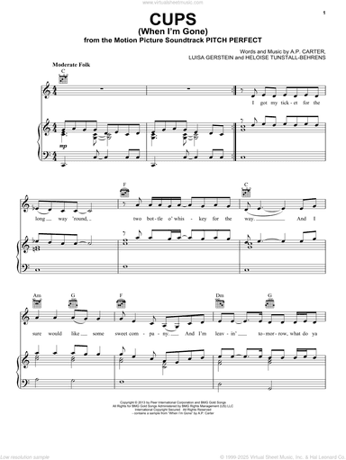 Cups (When I'm Gone)