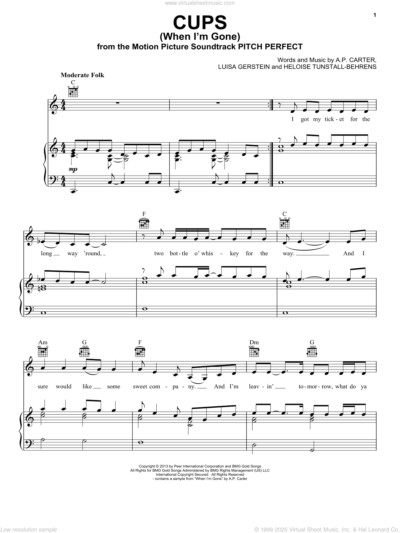 Cups (When I'm Gone)