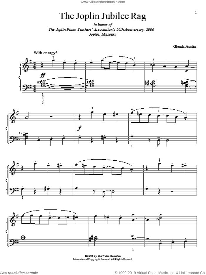 The Joplin Jubilee Rag