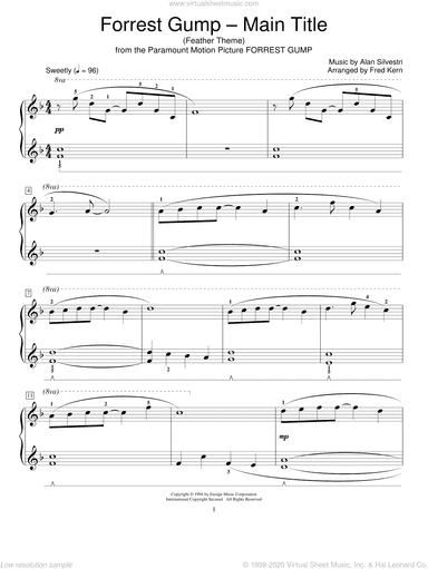 Forrest Gump - Main Title (Feather Theme) (arr. Fred Kern)