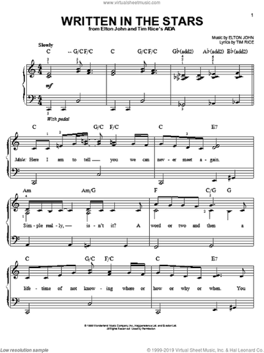 Written In The Stars (from Aida)