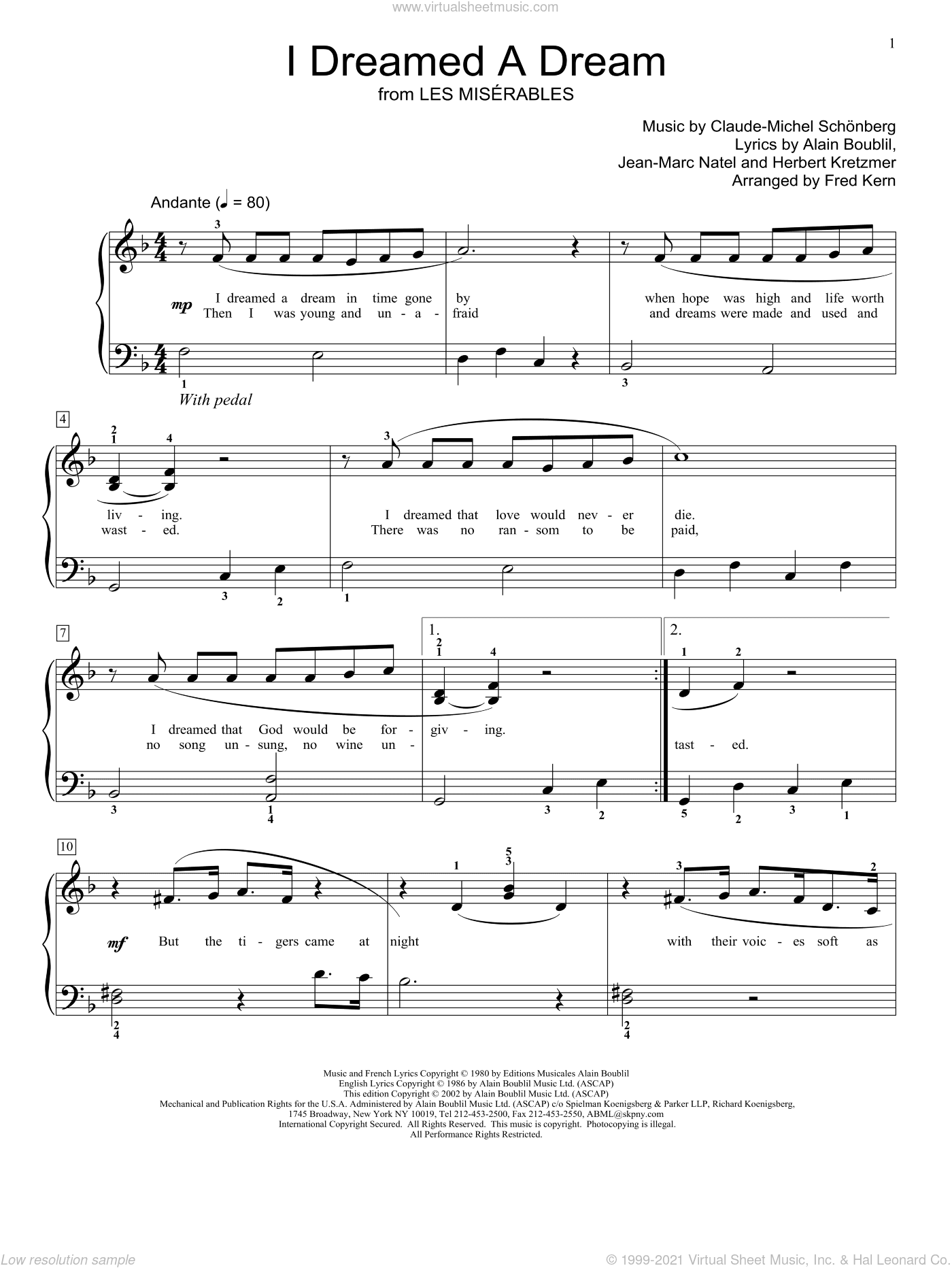I Dreamed A Dream