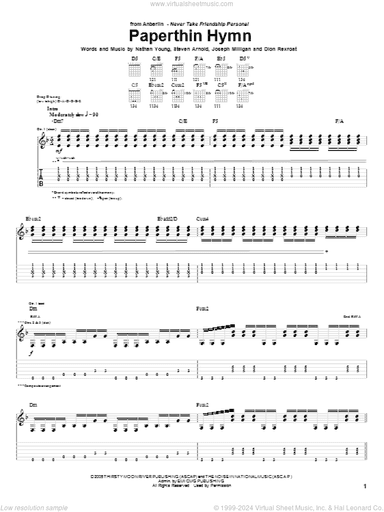 Paperthin Hymn