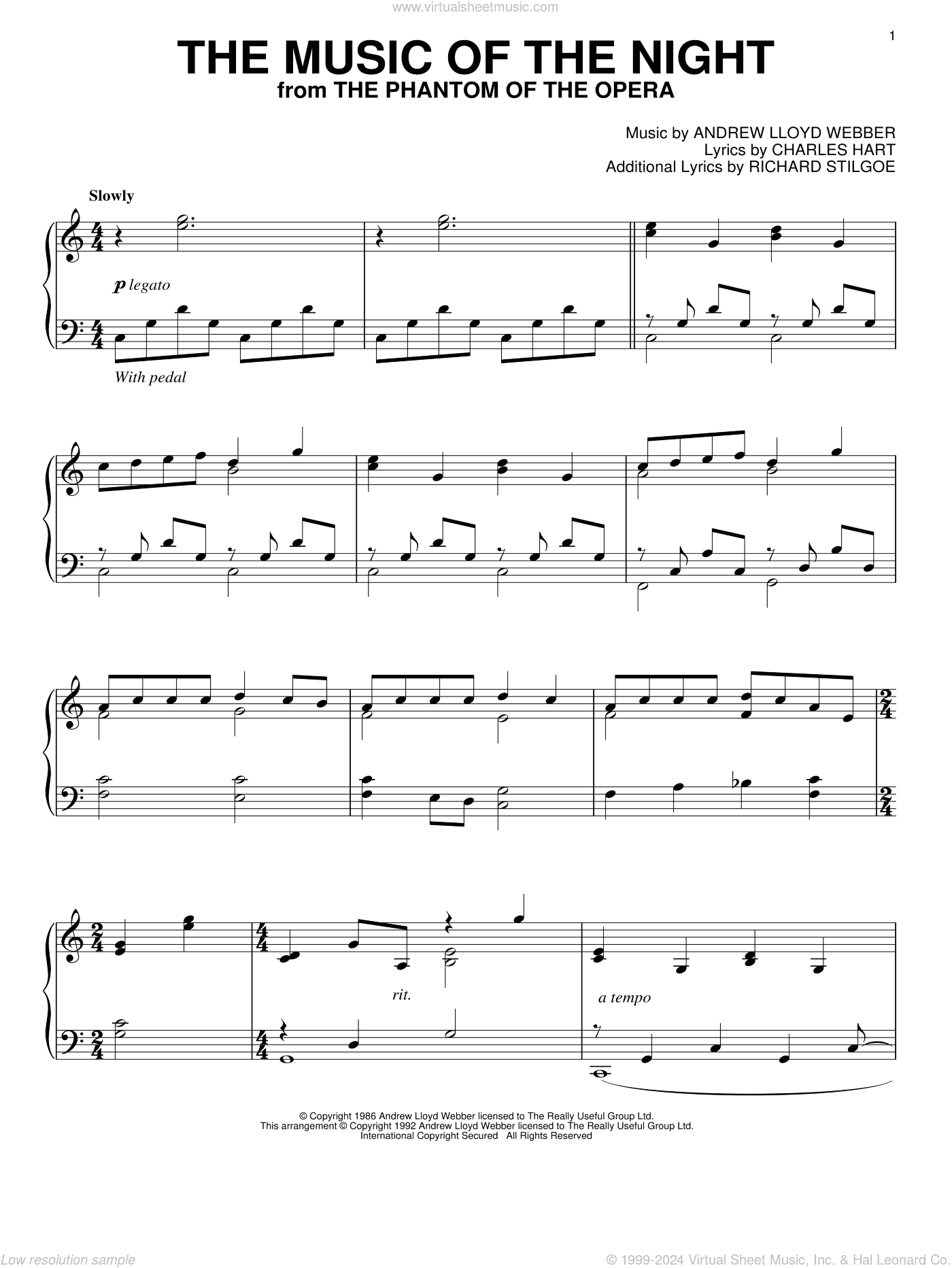 The Music Of The Night (from The Phantom Of The Opera)