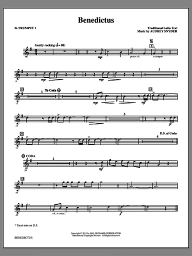 Benedictus (complete set of parts)