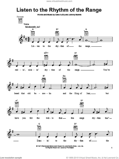 Listen To The Rhythm Of The Range