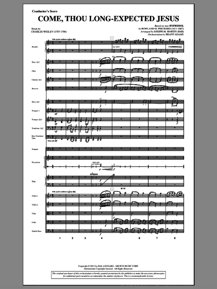 Come, Thou Long-expected Jesus (from A Symphony Of Carols)