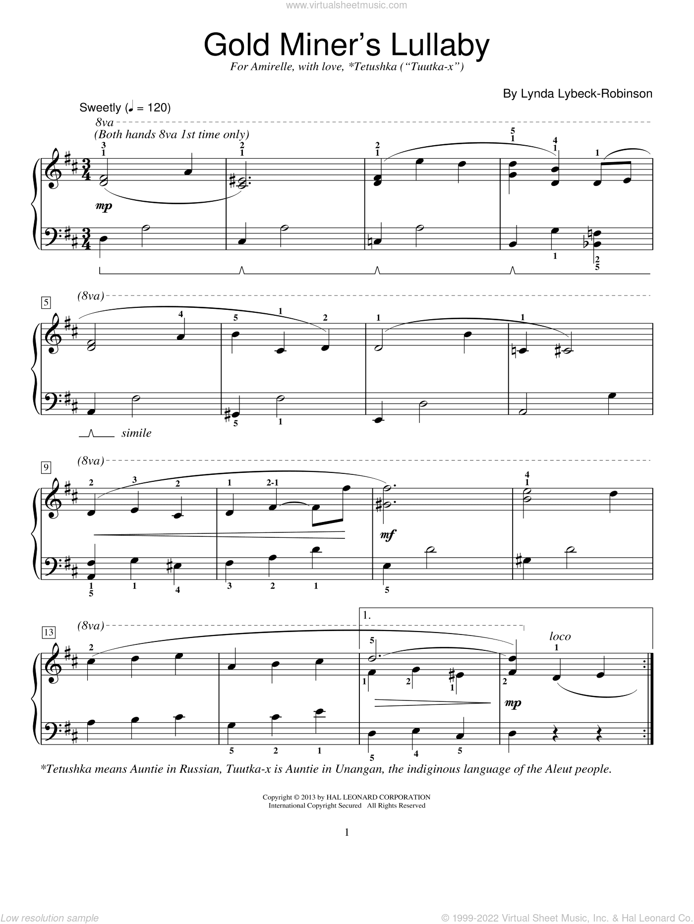 Gold Miner's Lullaby