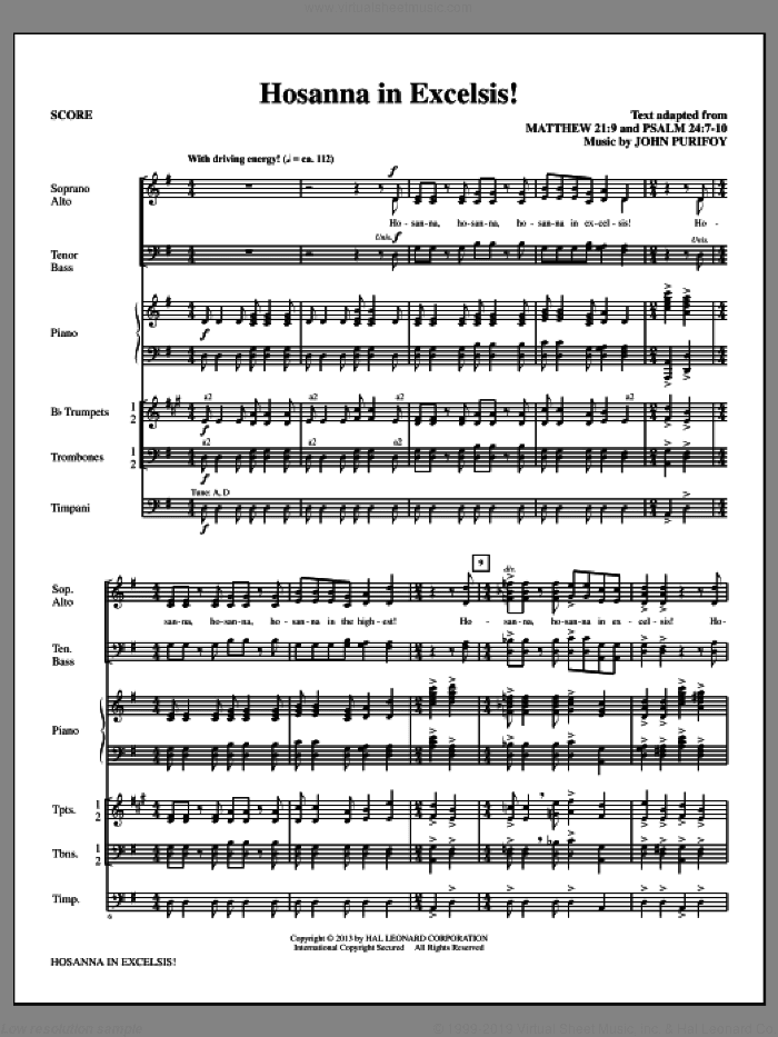 Hosanna in Excelsis! (COMPLETE)